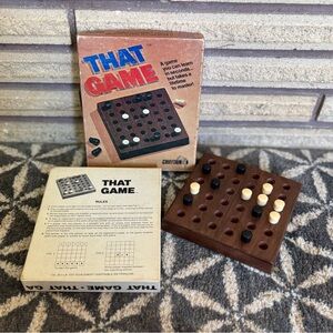 70's "That Game" Game - 70's Peg Game - 2 players - Travel Game - Strategy Game